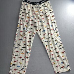 Hatley Little Blue House Fishing Lures AOP Pajama Pants NWOT